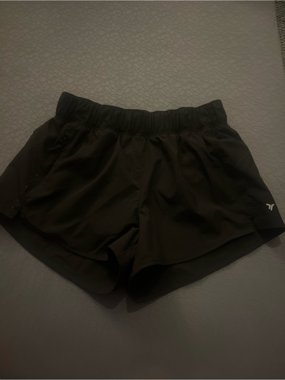 Black athletic shorts